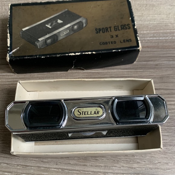 Vintage Stellar Sport Glass Binocular 3x Coated Lens Original Box - Picture 5 of 8